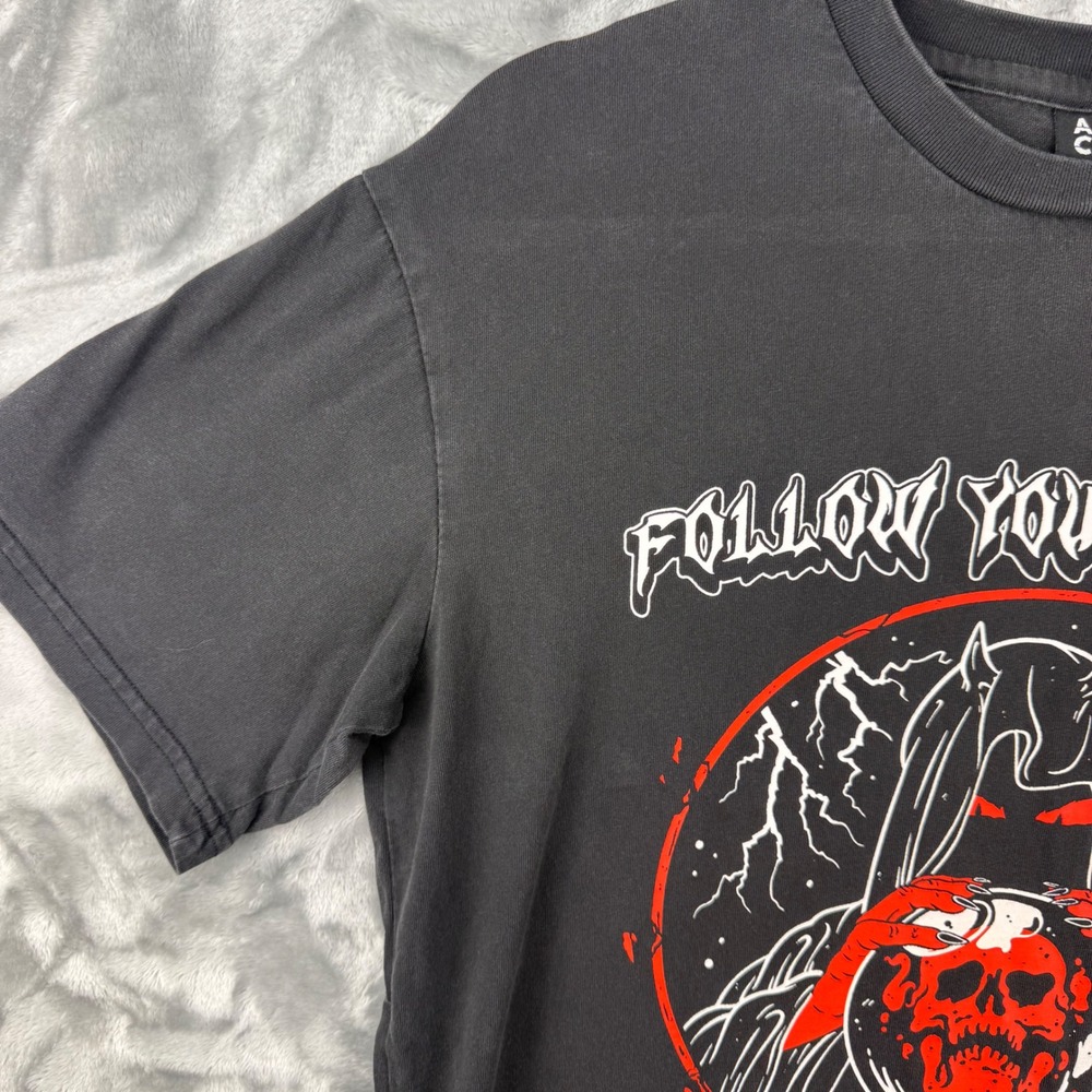 A Lost Cause Follow Your Nightmares Reaper Graphic T-Shirt Mens Medium Black - Picture 10 of 12